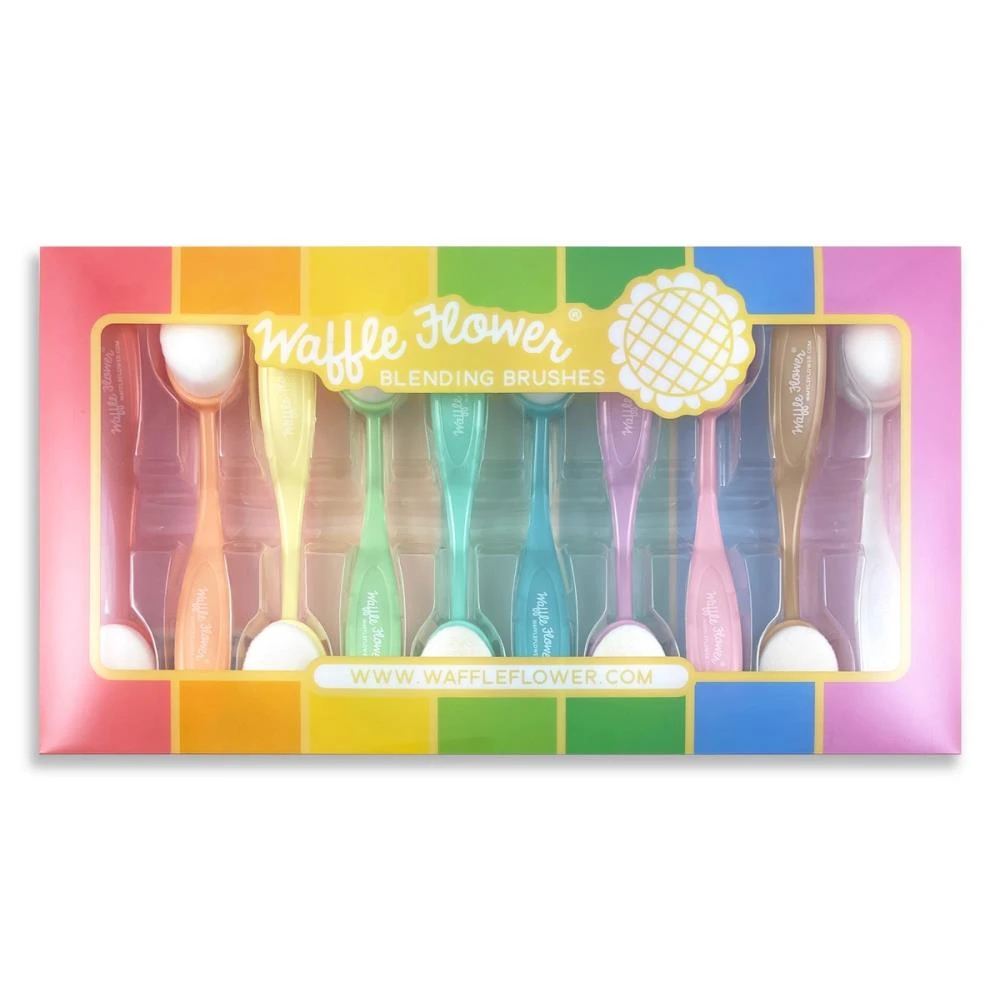 Waffle Flower Blending Brushes 10/Pkg 3 Waffle Flower Blending Brushes 10/Pkg