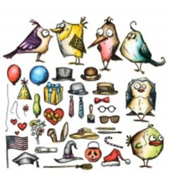 Tim Holtz - Framelits - Mini Bird Crazy & Things