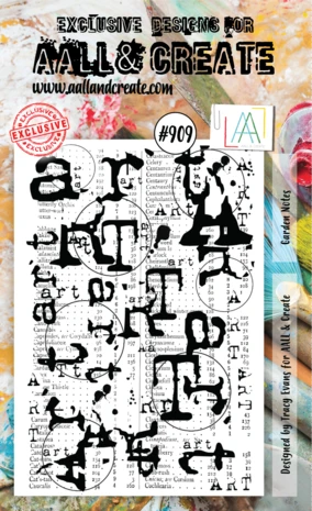 AALL & Create - Stamp Set A6 Garden Notes 3 AALL & Create - Stamp Set A6 Garden Notes