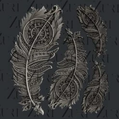 Zuri - Bohemian Feathers Set 2