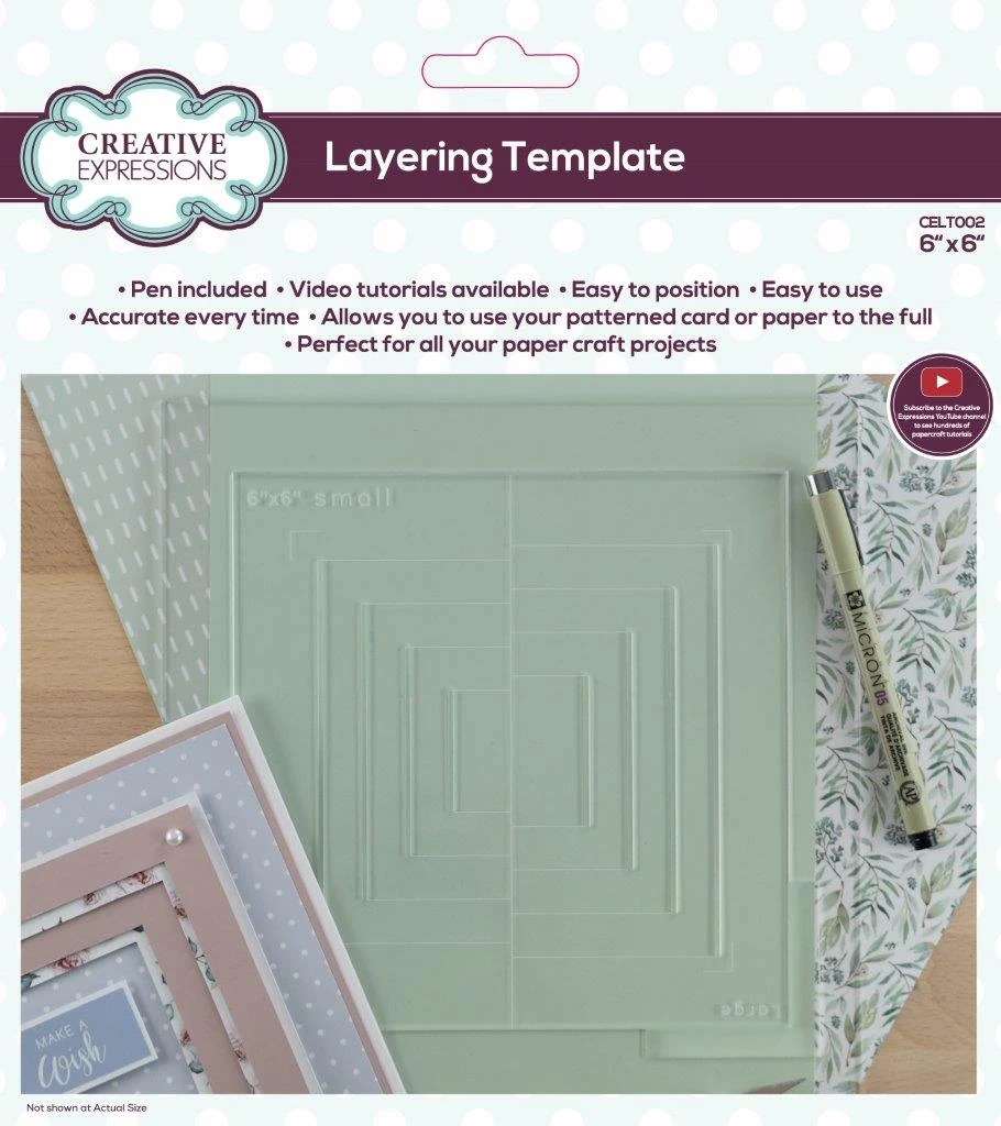 Creative Expressions Layering Template 6 In X 6 In 3 Creative Expressions Layering Template 6 In X 6 In