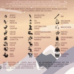 Cat On Appletrees - Ministempel-Adventskalender 5 -Bürobedarf Rabatte ministempel adventskalender 52