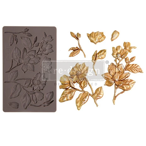 Prima Marketing Re-Design Mould - Magnolia Blooms 5x8 Inch Decor Mould 3 Prima Marketing Re-Design Mould - Magnolia Blooms 5x8 Inch Decor Mould