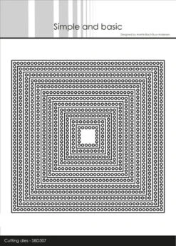 Simple And Basic Circle Edges Square Cutting Dies