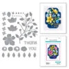 Spellbinders - Four Petal Thank You Floral Etched Dies